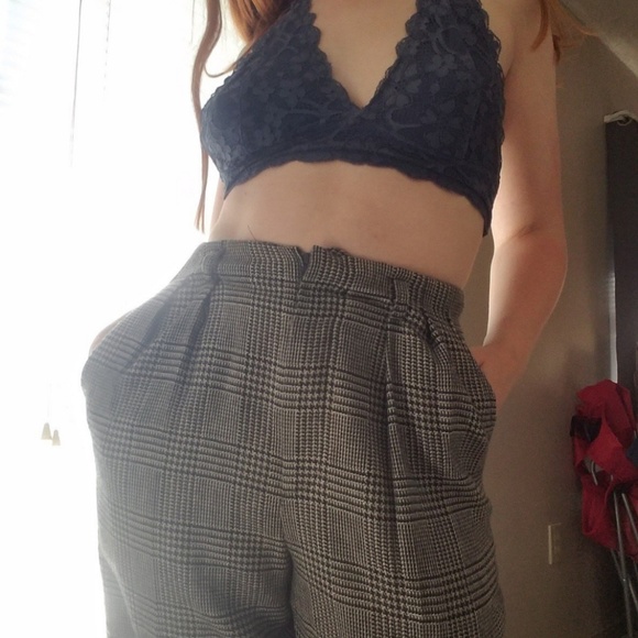 High Waisted Twill Dress Pants - Picture 3 of 4